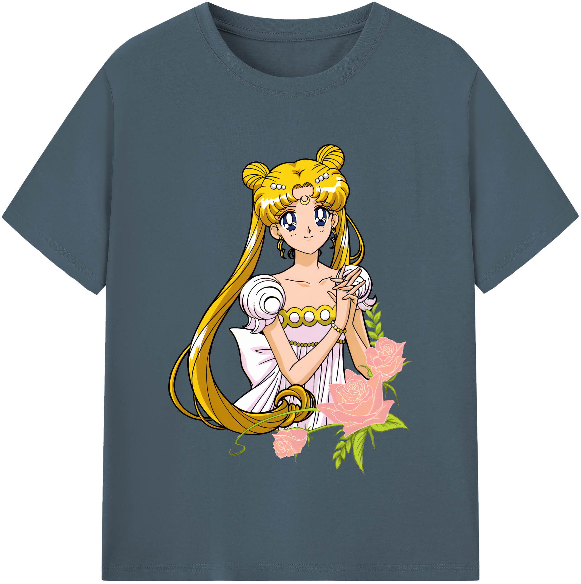 （画像用） 美少女戦士セーラームーン 愛野 美奈子 あいの みなこ Sailor Moon Aino Minako 綿100％半袖Tシャツ（フロントプリント）